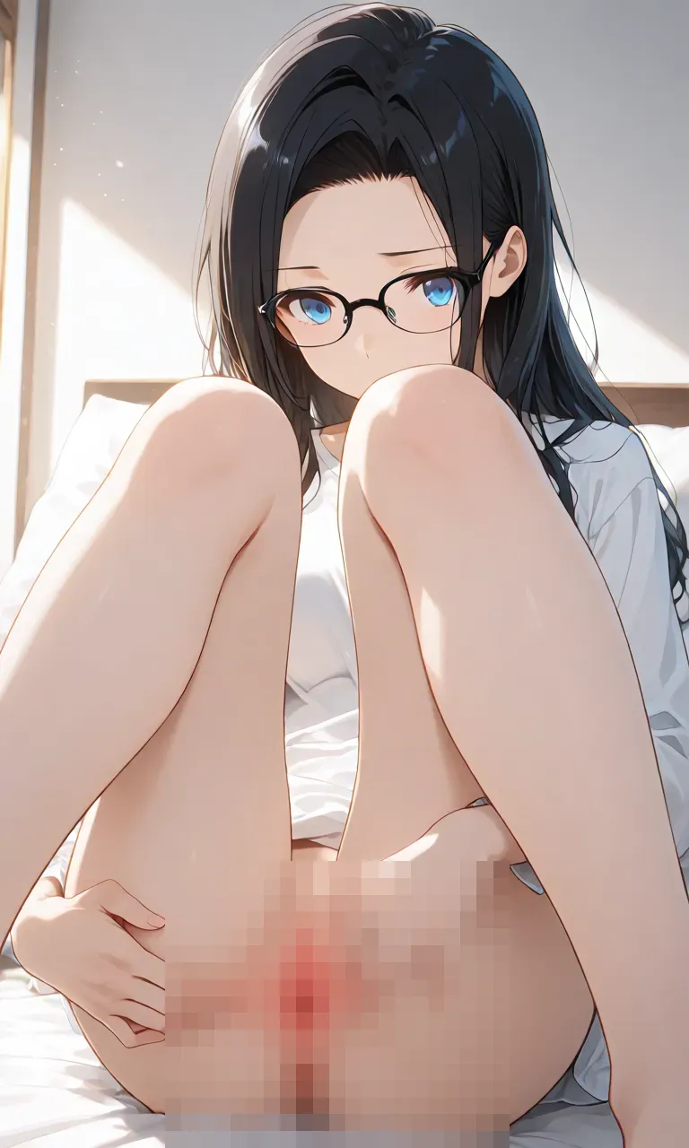両手でしっかりくぱぁするプロンプト生成例