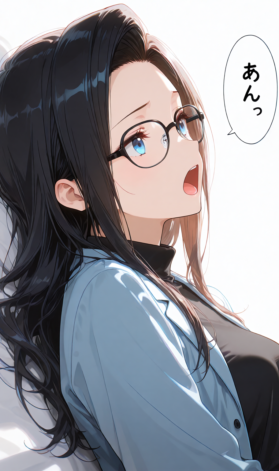解像度を上げて日本語の喘ぎ声テキストを指定した生成例