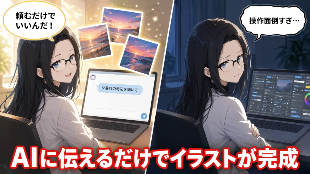 AIエージェントに伝えるだけでPixAIのイラストを生成してもらう方法【コピペで使えるプロンプト配布】