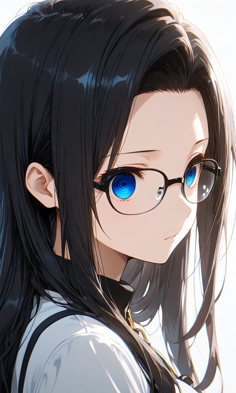 目が渦を巻くように暗示にかかった催眠プロンプトの生成例イラスト