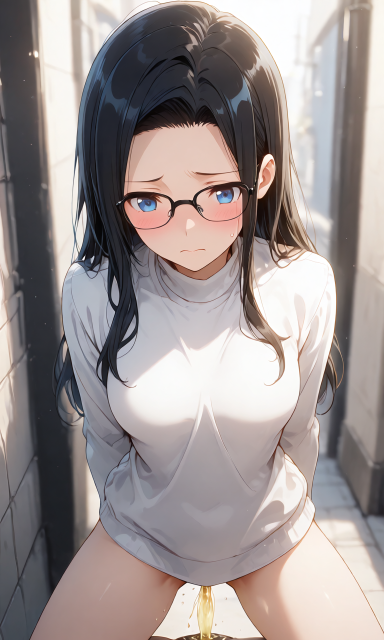 放尿のプロンプト生成例