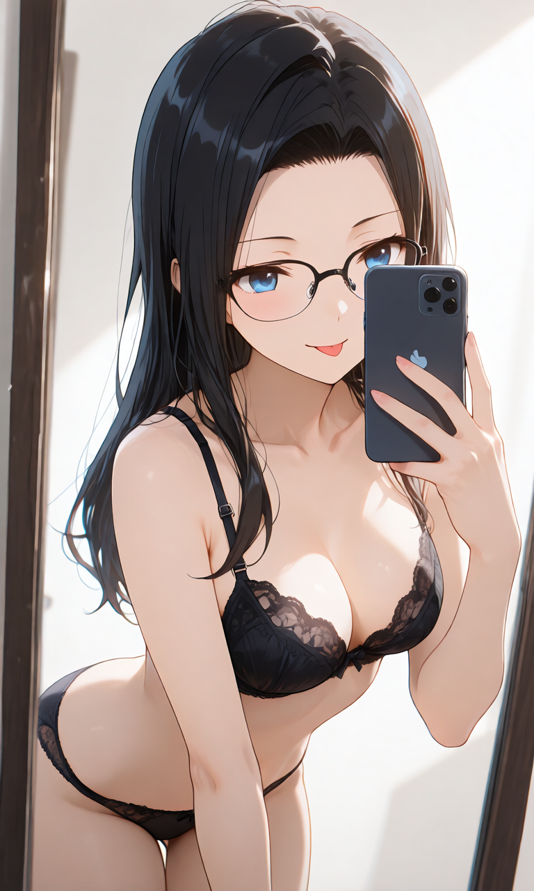 エロ自撮りのプロンプト生成例