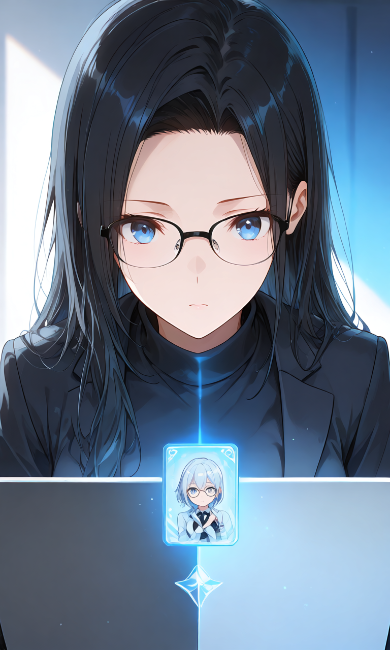 Tensor.artとTensorHubの用途の違いを確認する成人クリエイターのイメージイラスト