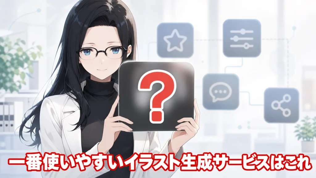 アダルト利用可能なイラスト生成サービス5社を比較して一番使いやすいと感じたサービスは？