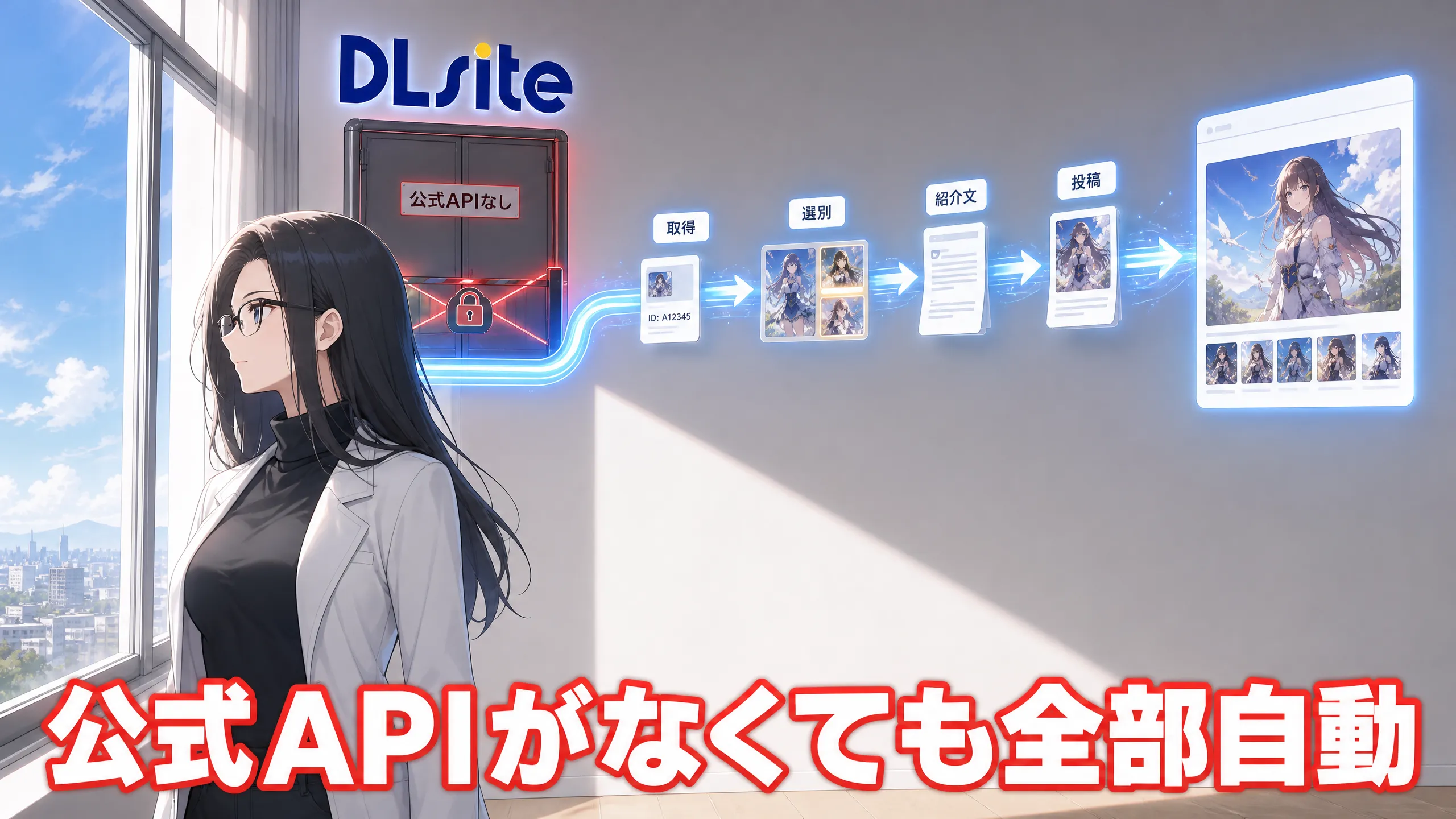公式APIのないDLsiteから作品データの取得とサイトへの投稿を自動化する仕組み